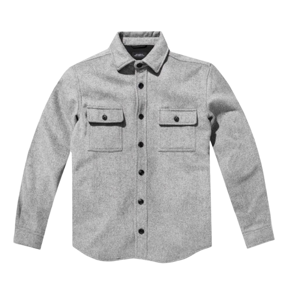 Saturdays New York City Gray Shirt Jacket
